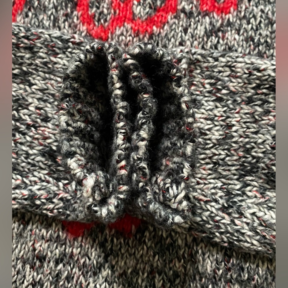 LOFT Black and Red Cowl Neck Sweater - Picture 3 of 4